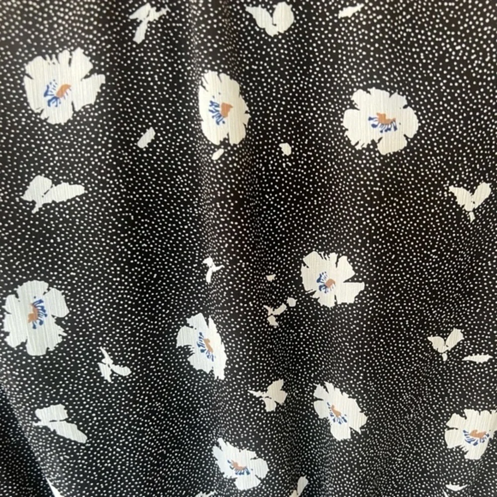 J.Crew factory black and white floral long sleeve dress
